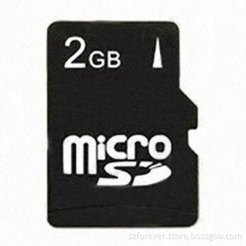 2GB Micro SD Card with 0.5oz Weight, Suitable for Mobile Phones, Measures 0.43 x 0.59 x 0.039mm
